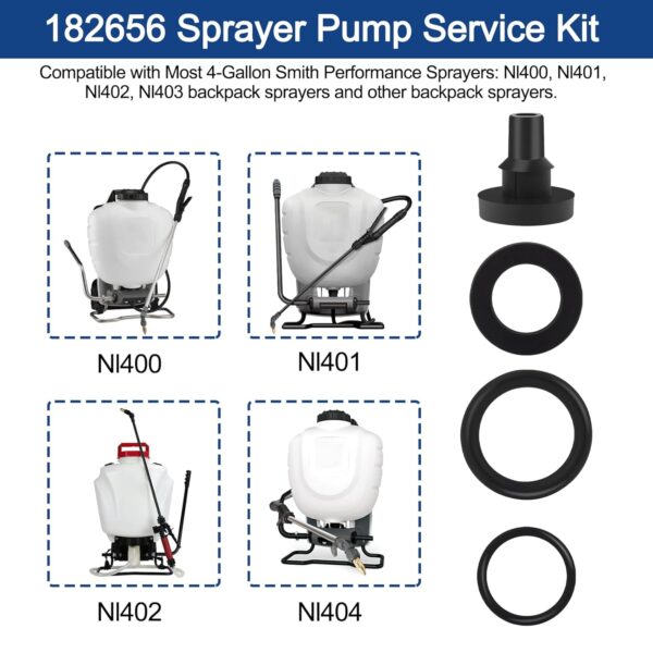 Backpack Sprayer Seal Gasket Kit 182656: Viton Pump Service Kit - Image 3