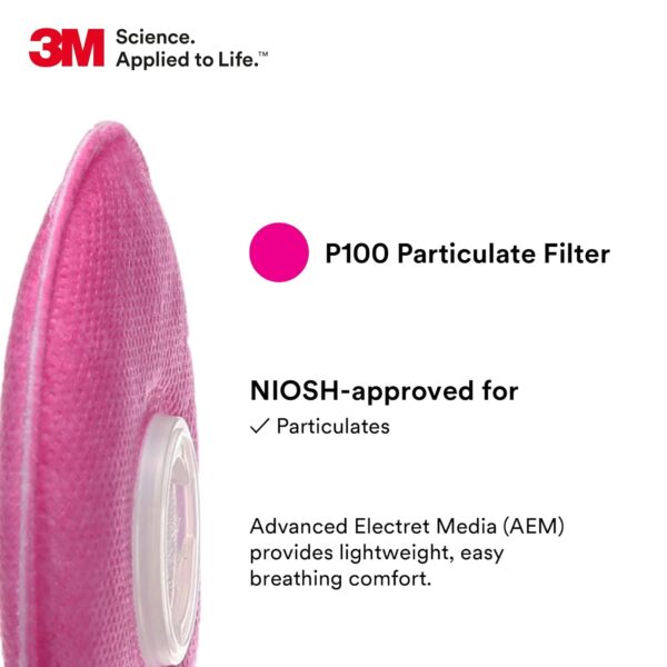 3M P100 Respirator Filter 2091 for Lead, Asbestos, Arsenic & More - Image 3