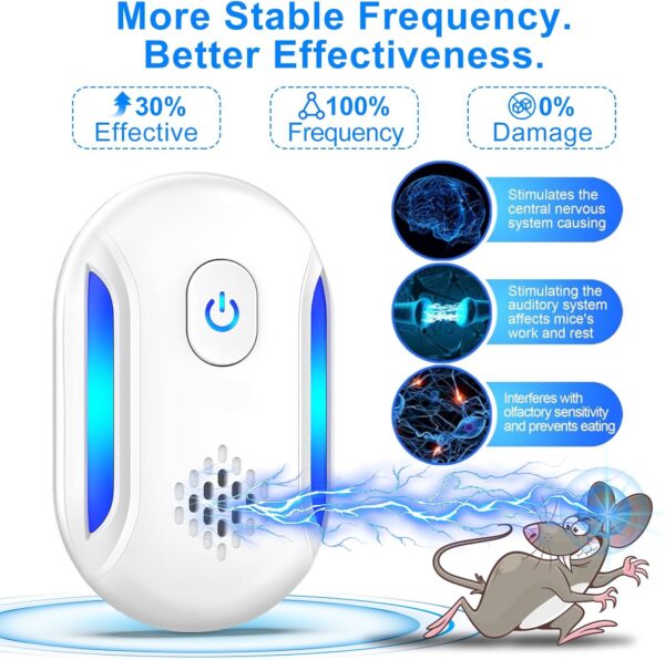 Upgraded 2025 Ultrasonic Repellent for Bugs, Mice, Roaches and Spiders (6-Pack) - Image 3