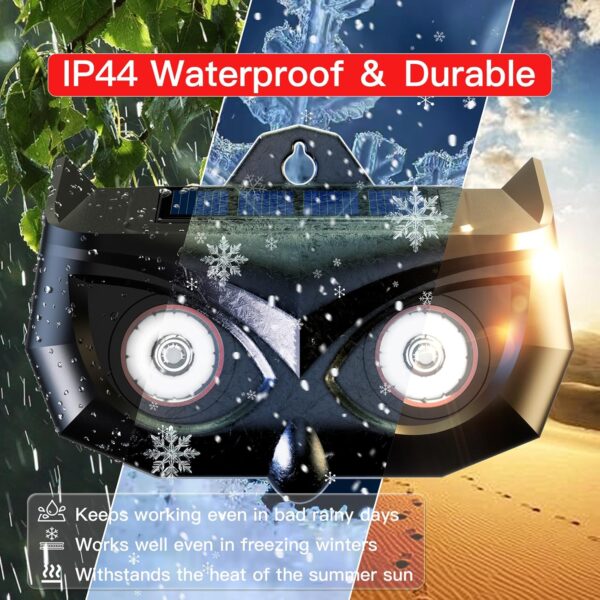 4-Pack Waterproof Solar Predator Lights for Coyotes, Foxes and Raccoons - Image 6