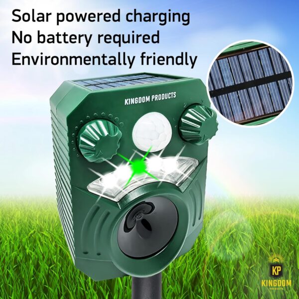 2025 Solar Animal Repeller - 26 ft Detection and 110 Degree Coverage - Image 3