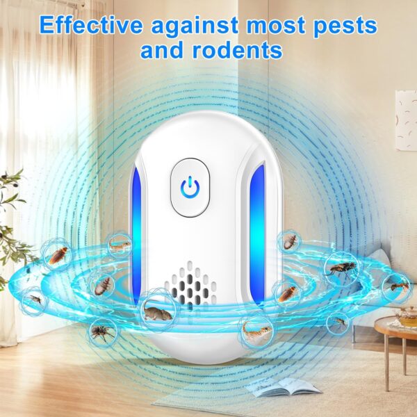 Upgraded 2025 Ultrasonic Repellent for Bugs, Mice, Roaches and Spiders (6-Pack) - Image 2