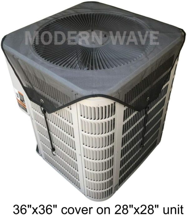Modern Wave 36×36 Breathable Mesh AC Cover for Outdoor Units - Image 6