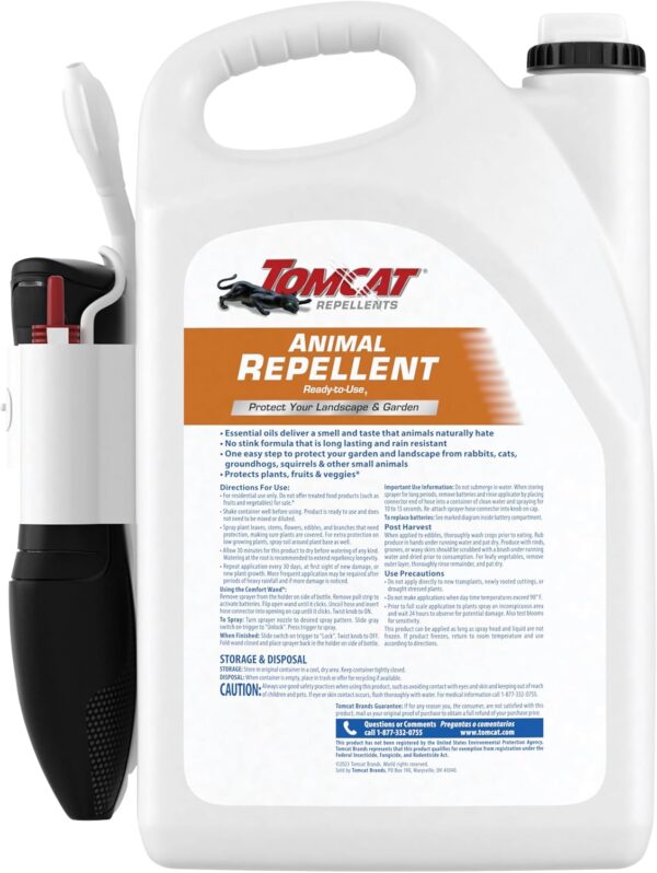 Tomcat Animal Repellent RTU, 1-Gal Comfort Wand, No Stink and Rain Resistant - Image 2