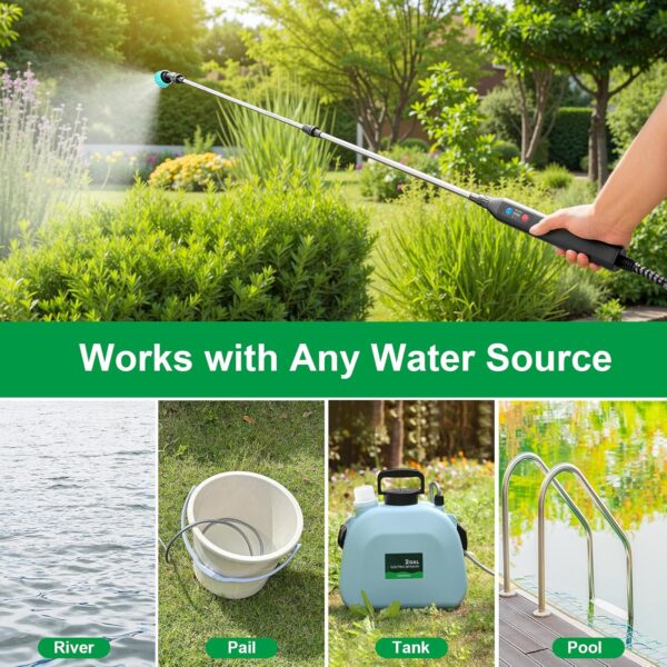 23.6 inch Battery Powered Sprayer Wand with Telescopic Lance - Image 7