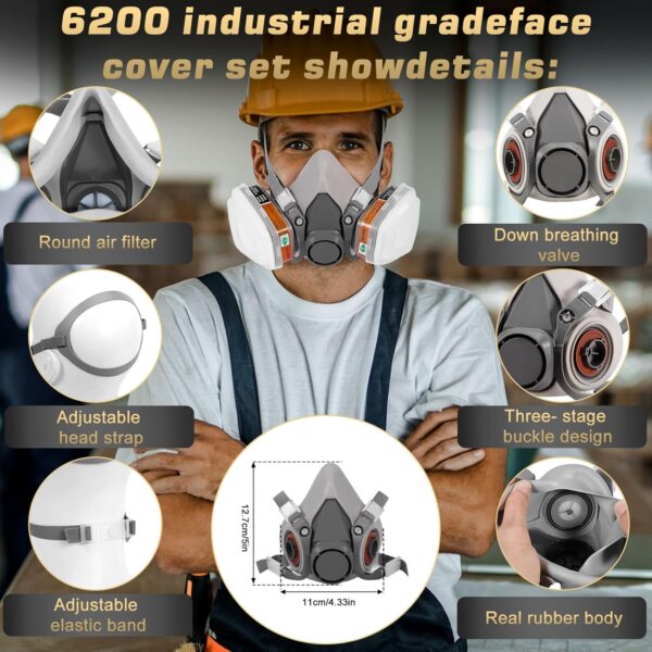 Gas Masks Survival Nuclear & Chemical Full Face Respirator - Image 4
