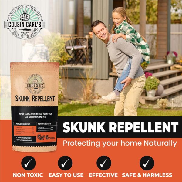 Cousin Carl’s Maximum-Strength Skunk Repellent & Odor Eliminator (12-Pack) - Image 2