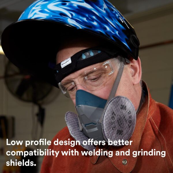 3M Rugged Comfort Half Facepiece Reusable Respirator 6503 - Image 7