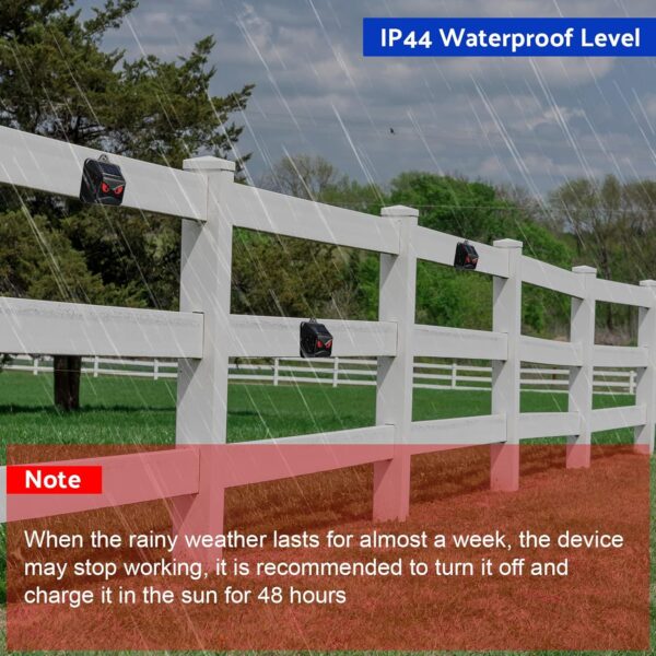 4 Pack Solar Predator Lights, Nocturnal Animal Repeller for Coops and Gardens - Image 5