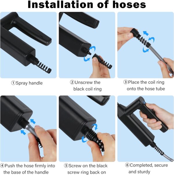 2 Gallon Battery Powered Garden Sprayer, with 32 inch Telescopic Wand and 4 Nozzles - Image 7