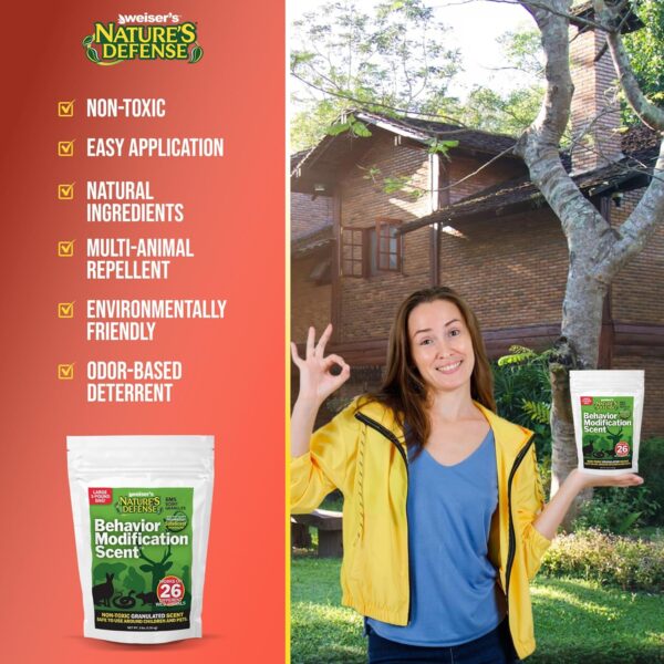 Nature’s Defense 44 oz Granular Animal Repellent for Yards - Image 2