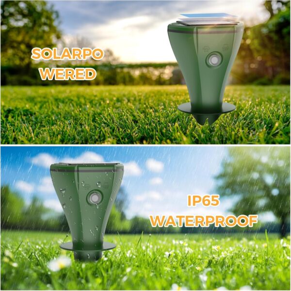 Waterproof Solar Mole & Gopher Repellent for Rat, Squirrel, Skunk, Mole - Image 5