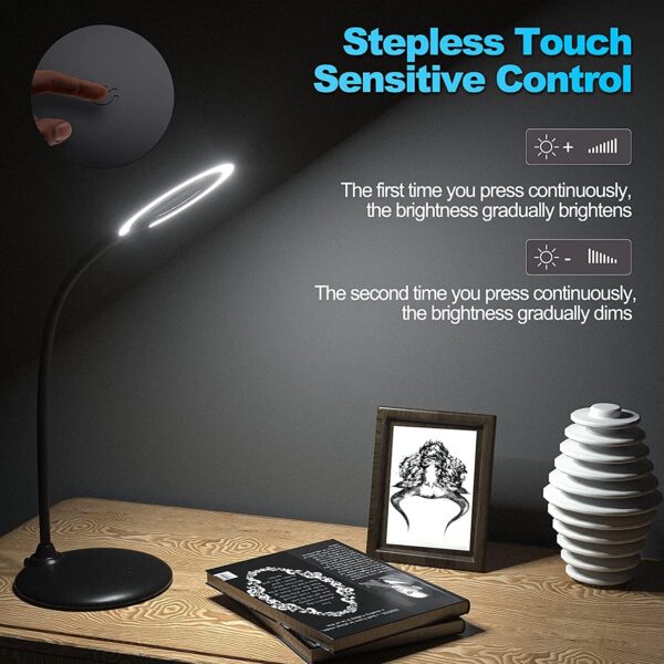 Delixike 5X Magnifying Glass with Light & Stand - Image 6