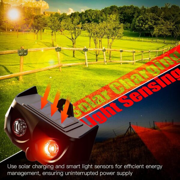 4-Pack Waterproof Solar Predator Lights for Coyotes, Foxes and Raccoons - Image 5