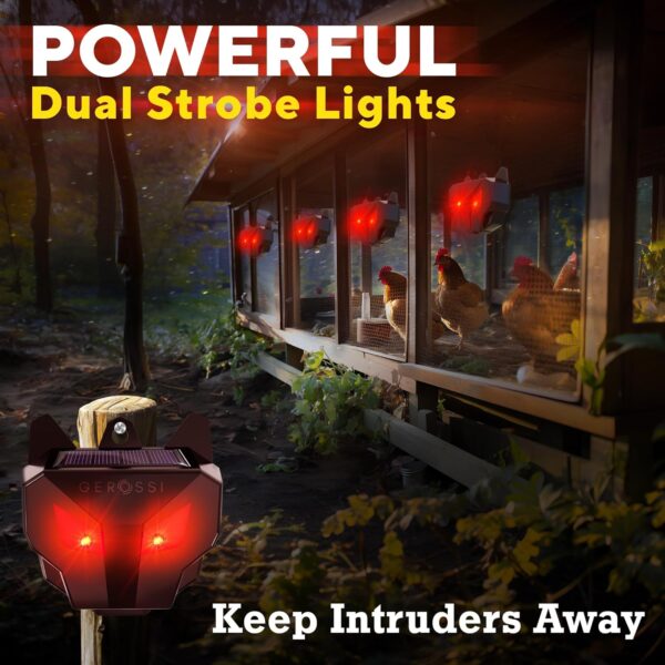 4-Pack Solar Nocturnal Animal Repeller for Coops and Gardens - Image 3
