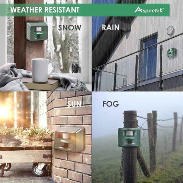 ASPECTEK Yard Sentinel Ultrasonic Animal Repeller with Motion Sensor - Image 3