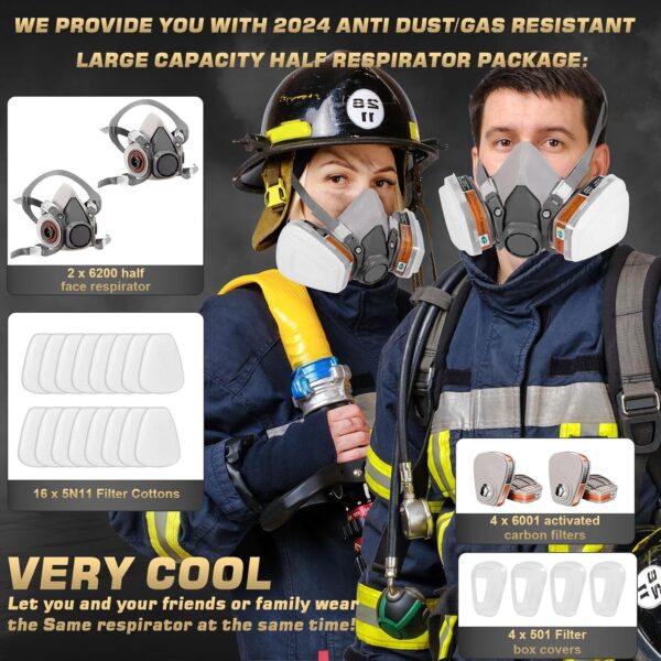 Gas Masks Survival Nuclear & Chemical Full Face Respirator - Image 2