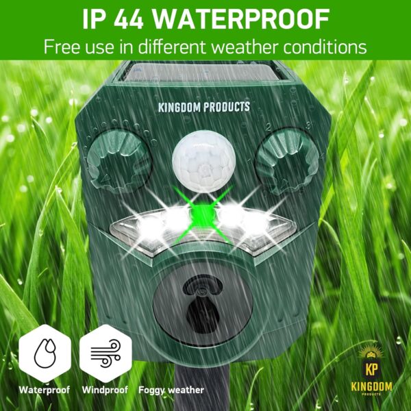 2025 Solar Animal Repeller - 26 ft Detection and 110 Degree Coverage - Image 4
