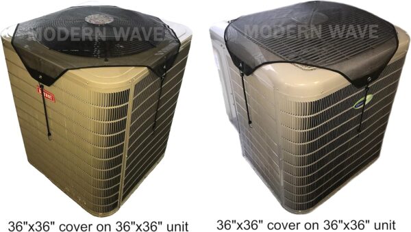 Modern Wave 36×36 Breathable Mesh AC Cover for Outdoor Units - Image 4
