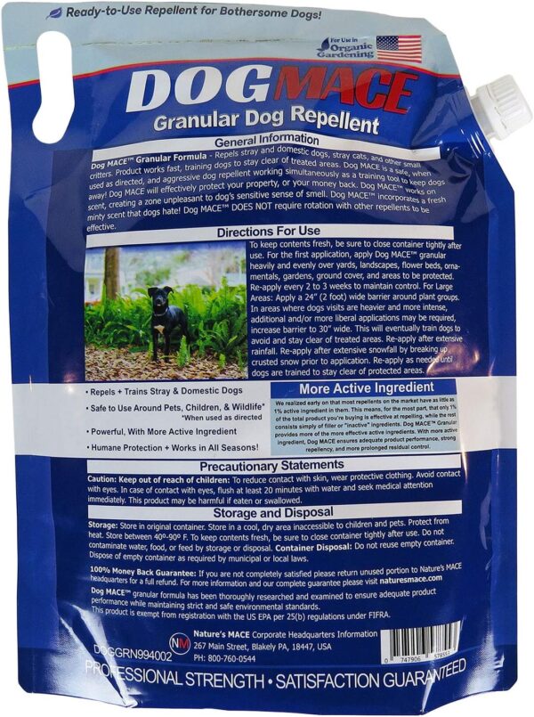 Nature’s MACE 6 lb Pet-Safe Dog Repellent Granules - Image 2