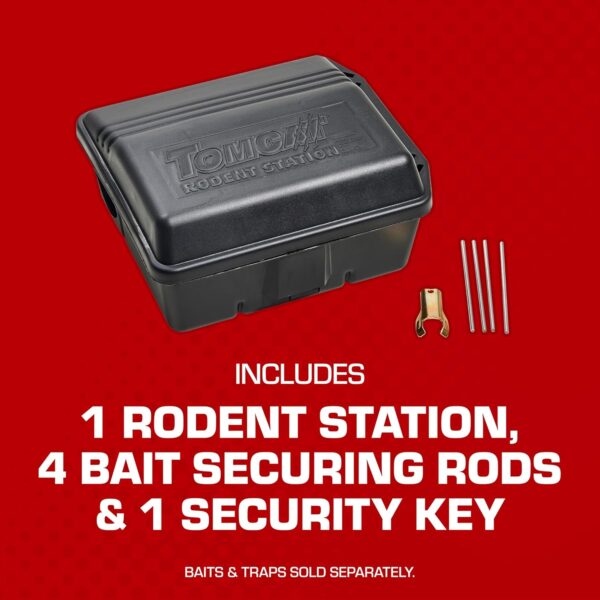 Tomcat Rodent Station, Lockable Indoor and Outdoor Bait Box for Rats and Mice - Image 2
