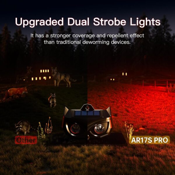 4-Pack Waterproof Solar Predator Lights for Coyotes, Foxes and Raccoons - Image 4