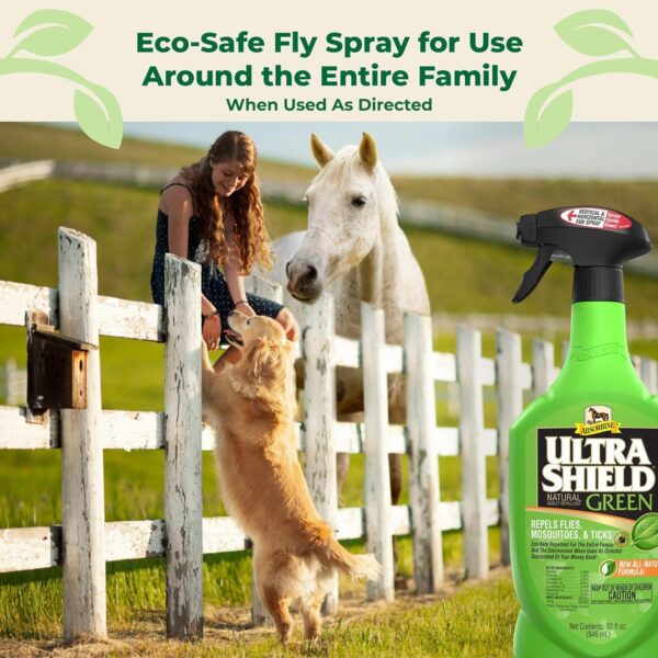 Absorbine UltraShield Green All‑Natural Fly & Insect Repellent for Horses & Dogs - Image 3