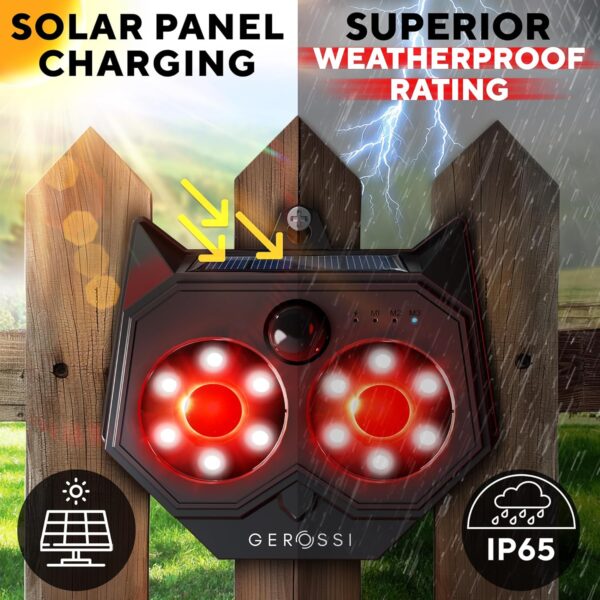 Solar Predator Eyes 2 Pack, Motion Activated Animal Deterrent for Coops and Yards - Image 8