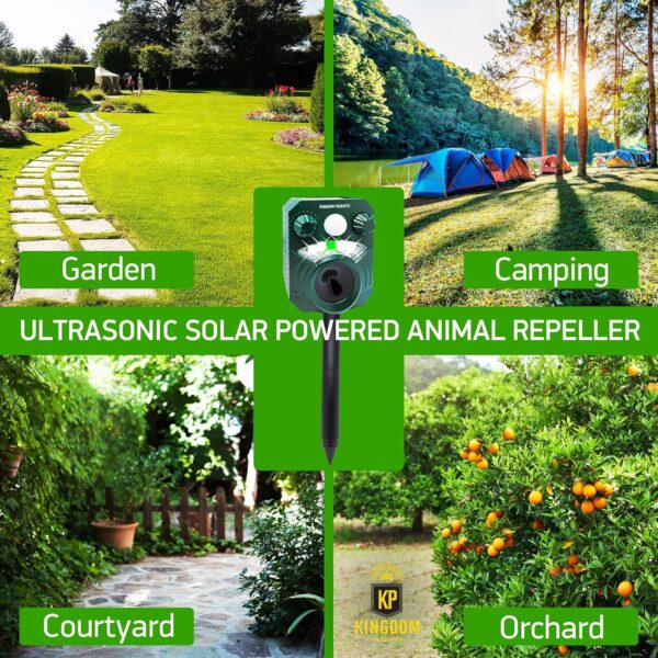 2025 Solar Animal Repeller - 26 ft Detection and 110 Degree Coverage - Image 7
