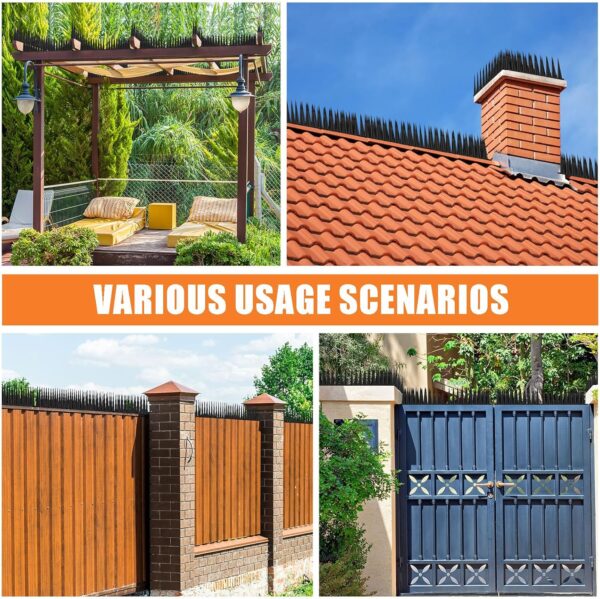 Ultra-Wide 9.8‑Ft 10‑Pack Plastic Bird Spikes for Fence, Railing & Roof - Image 5