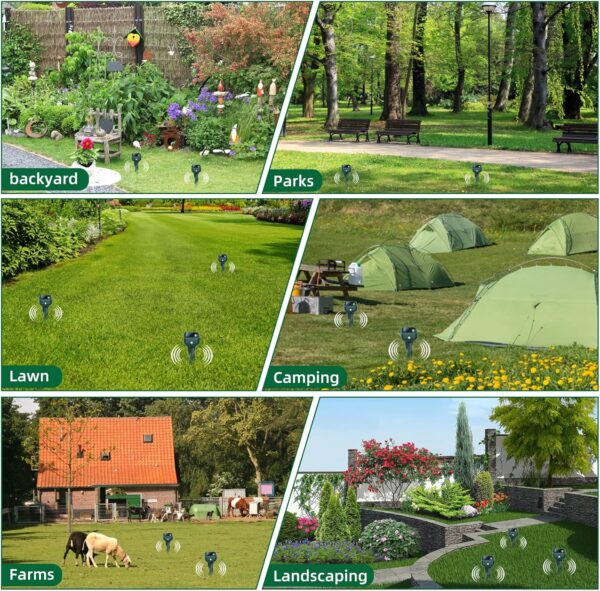 Solar‑Powered Mole & Rodent Ultrasonic Repellent (7 k ft² Coverage) - Image 7