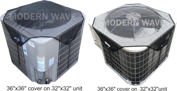 Modern Wave 36×36 Breathable Mesh AC Cover for Outdoor Units - Image 5