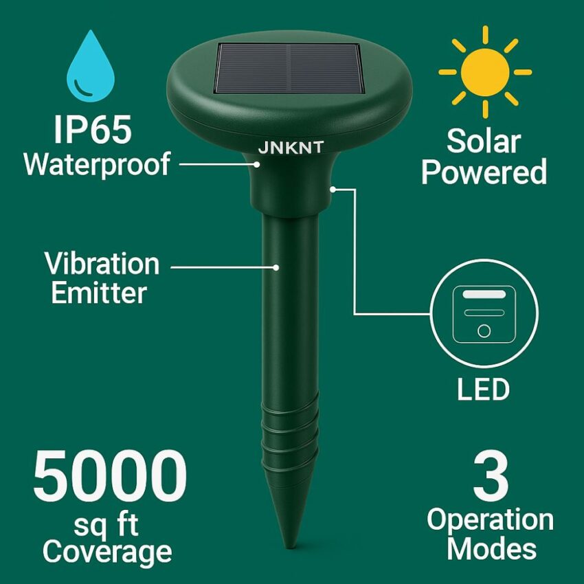 JNKNT Solar-Powered Repeller