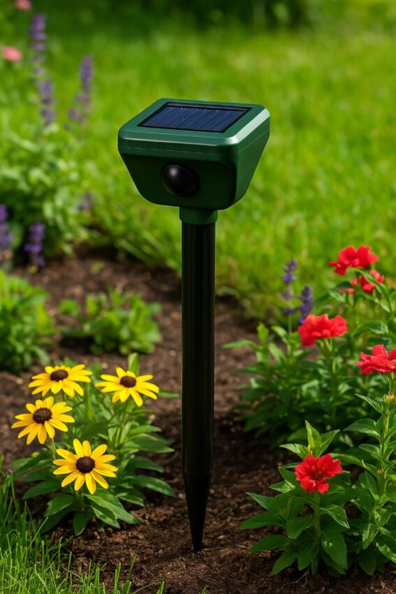 Solar-Powered Mole and Gopher Repellent