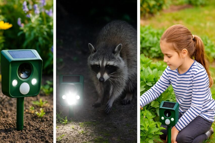 Solar Ultrasonic Animal Repellent