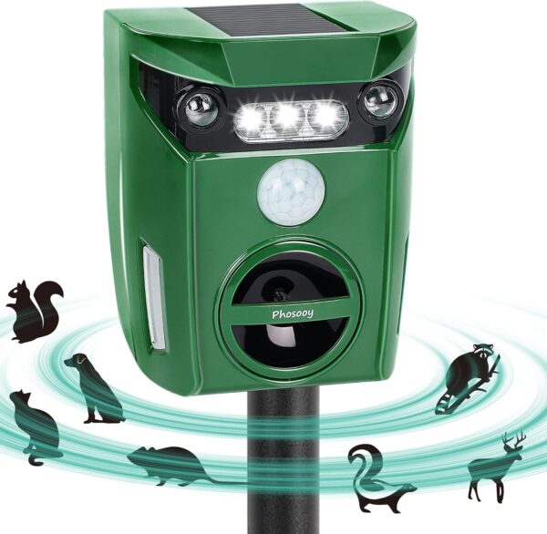 Ultrasonic Waterproof Animal Repellents With Lights