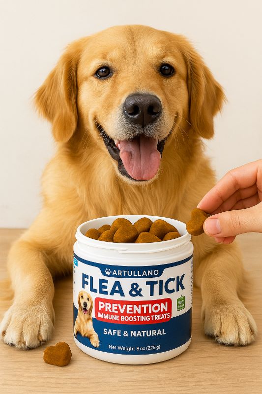 feeding dog flea and tick prevention soft chews