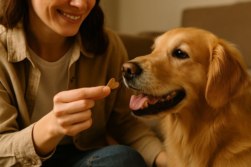 feeding dog flea chews