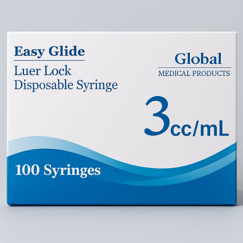 3cc Luer Lock Syringe Box of 100
