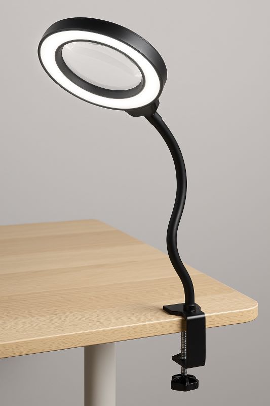 5X Magnifying Glass with Light and Stand