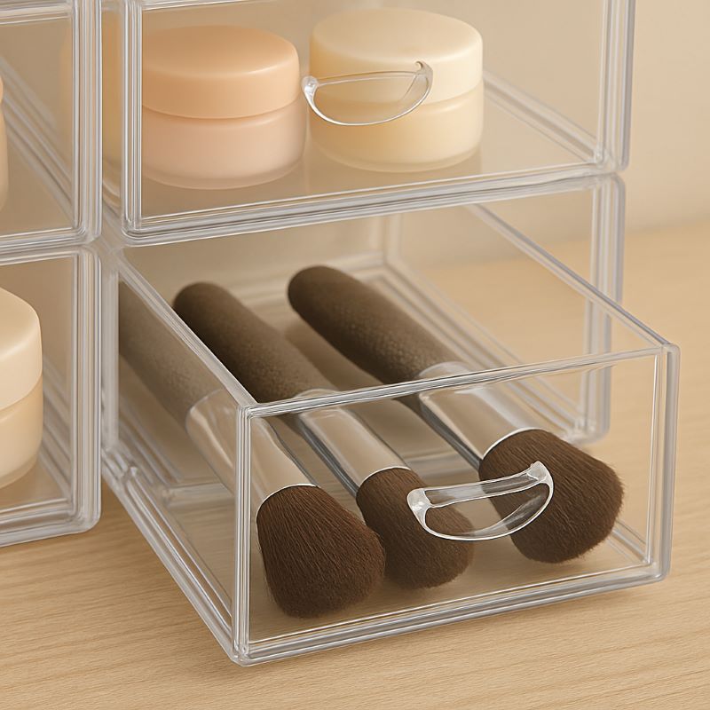 Acrylic 20-Drawer Makeup Organizer Set 