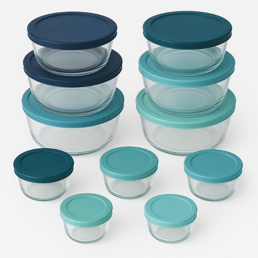Anchor Hocking SnugFit Glass Storage Set 