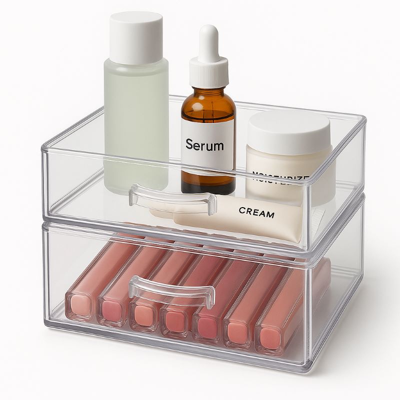 Clear Acrylic Stackable Organizer for Makeup