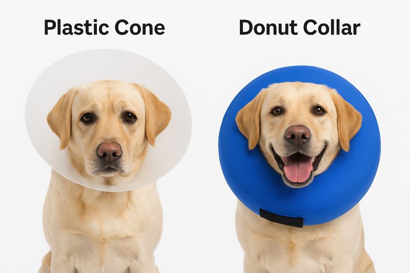 Inflatable Donut Post‑Surgery Collar For Dogs