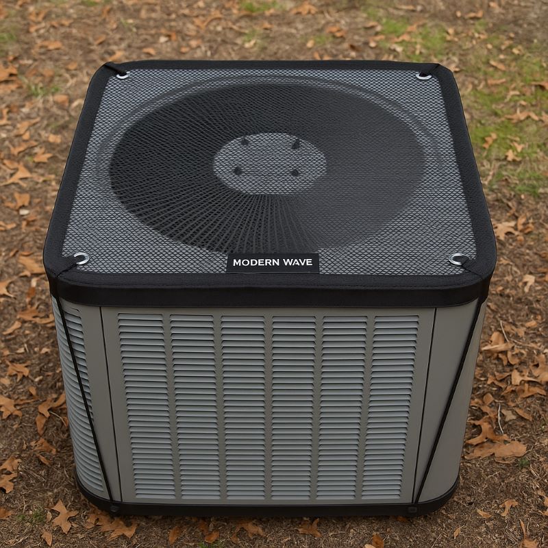 Modern Wave 36×36 Breathable Mesh AC Cover for Outdoor Units