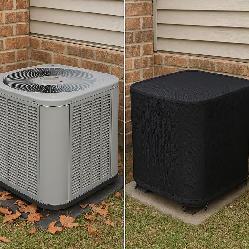 Modern Wave Mesh AC Unit Protector 