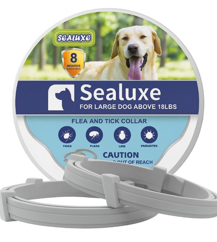 Natural 8‑Month Flea & Tick Prevention Dog Collar