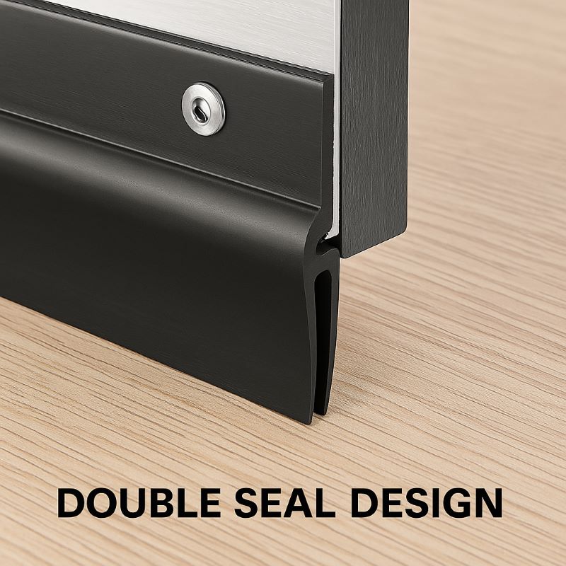 36” Rodent-Proof Aluminum Door Sweep with Rubber Seal