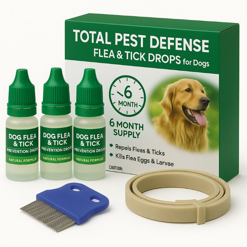 Total Pest Defense Dog Flea & Tick Protection Drops