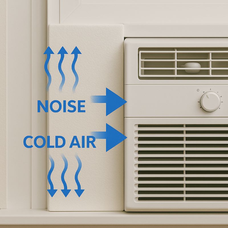 Window AC Insulation Panels Effects